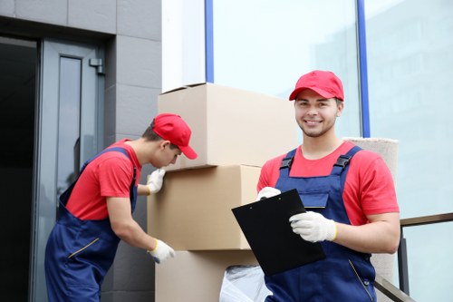Man and van moving service in Edgware on a local street