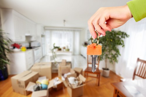 Professional movers handling a small house move in Edgware