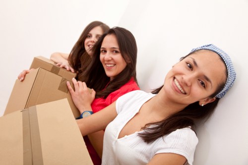 Careful packing materials and boxes used by Edgware packers
