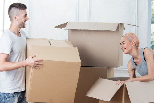 Family home relocation and unpacking after house removals in Edgware