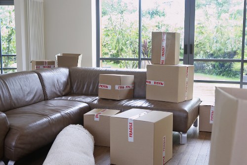 Packed household items ready for secure storage in Edgware