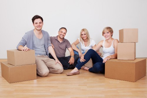 Office furniture stored safely in an Edgware storage facility